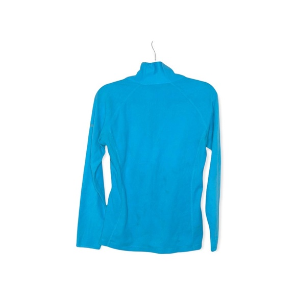 COLUMBIA Blue 1/4 Zip Pullover Fleece Jacket M - Picture 2 of 5